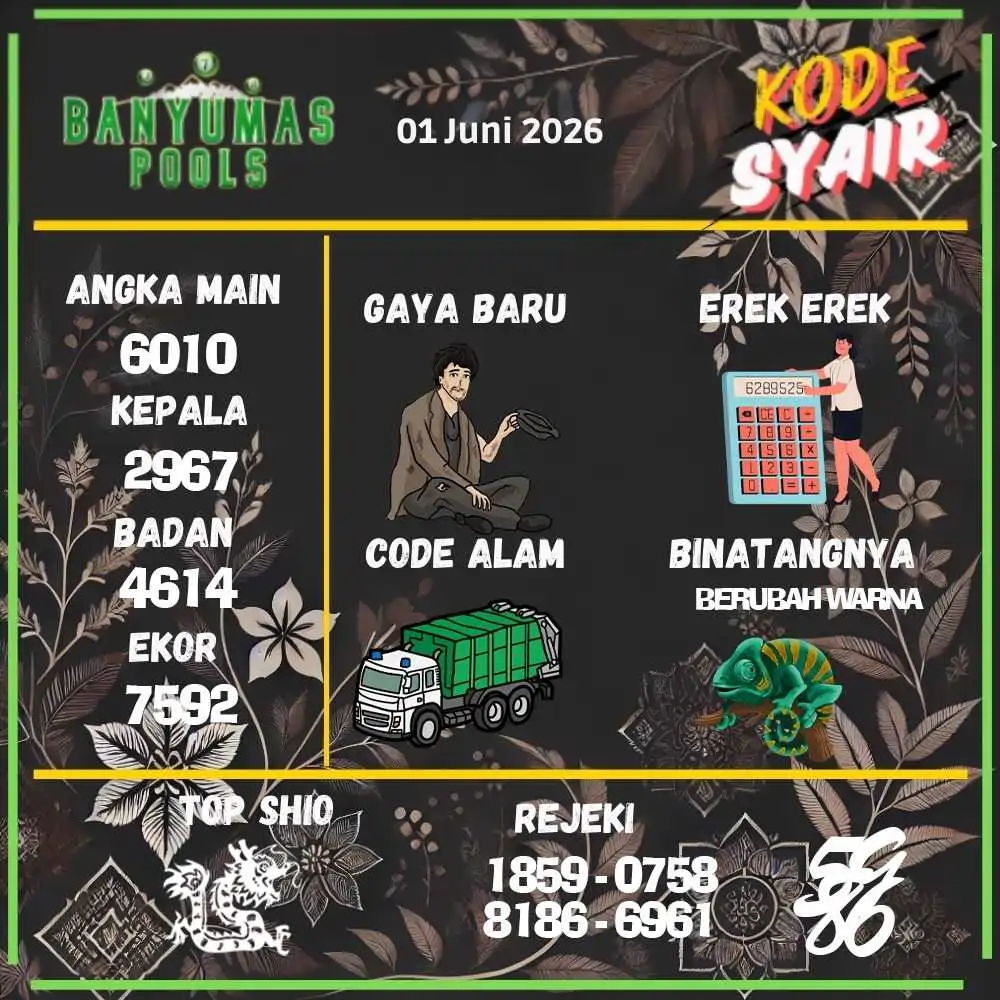 Kode Syair Banyumas Pools Juni 2026