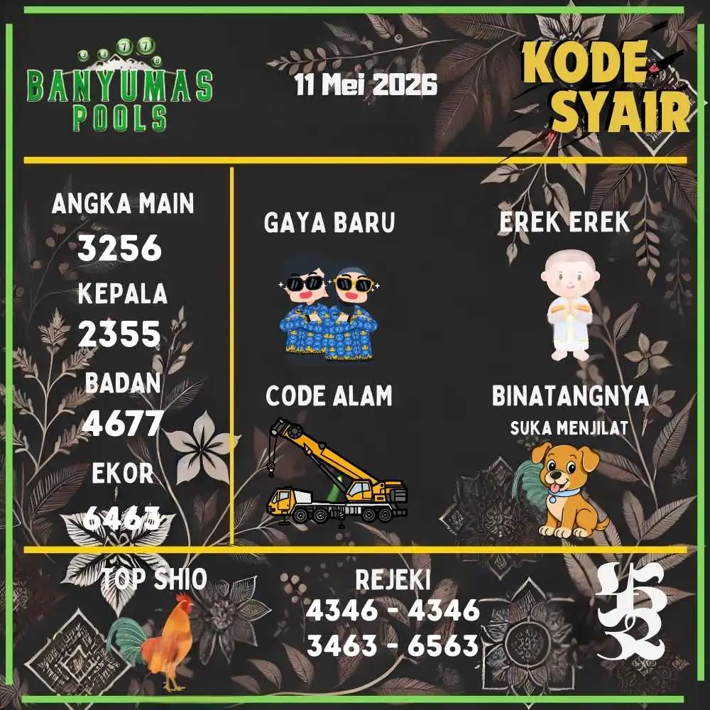 Kode Syair Banyumas Pools Mei 2026