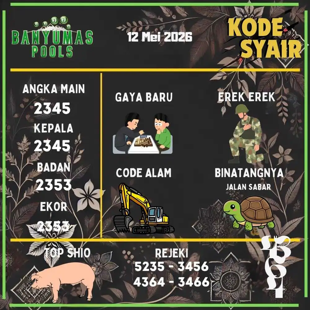 Kode Syair Banyumas Pools Mei 2026