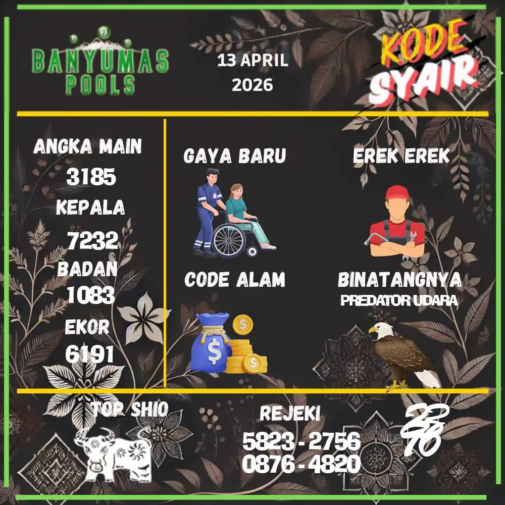 Kode Syair Banyumas Pools April 2026