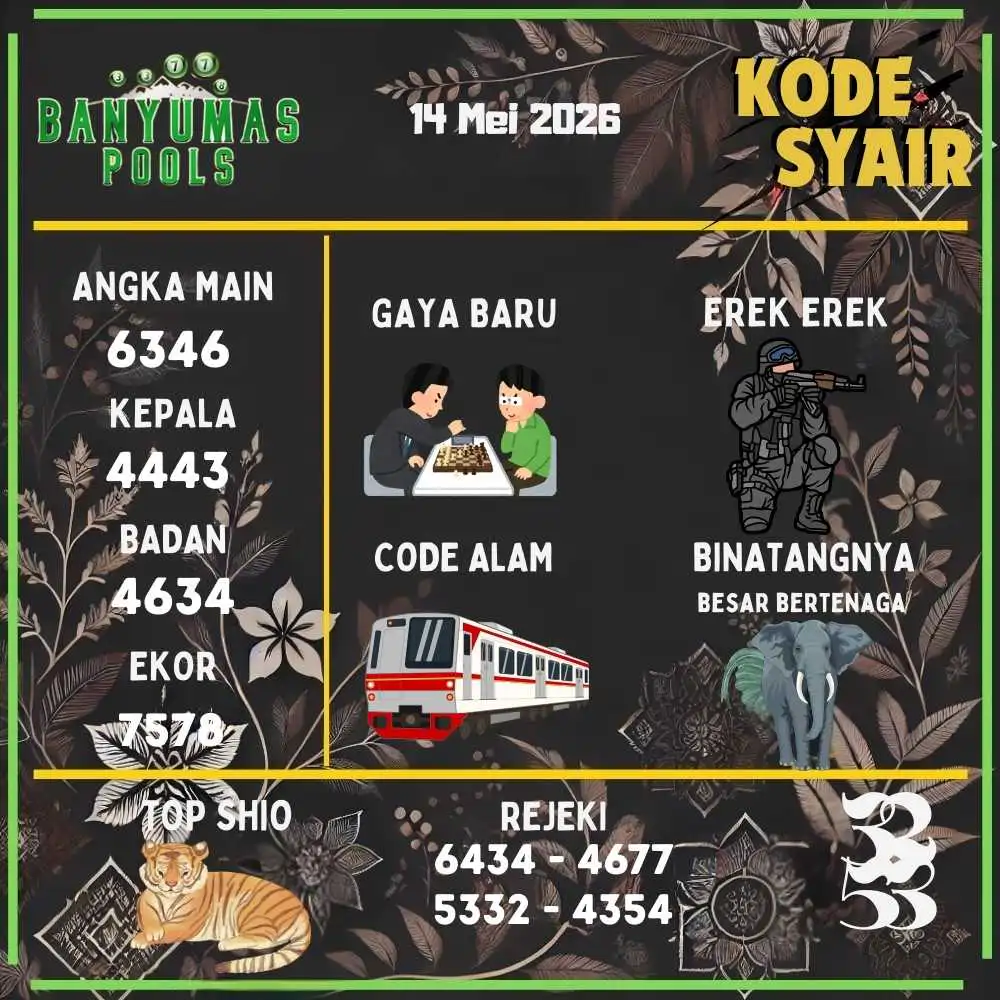 Kode Syair Banyumas Pools Mei 2026
