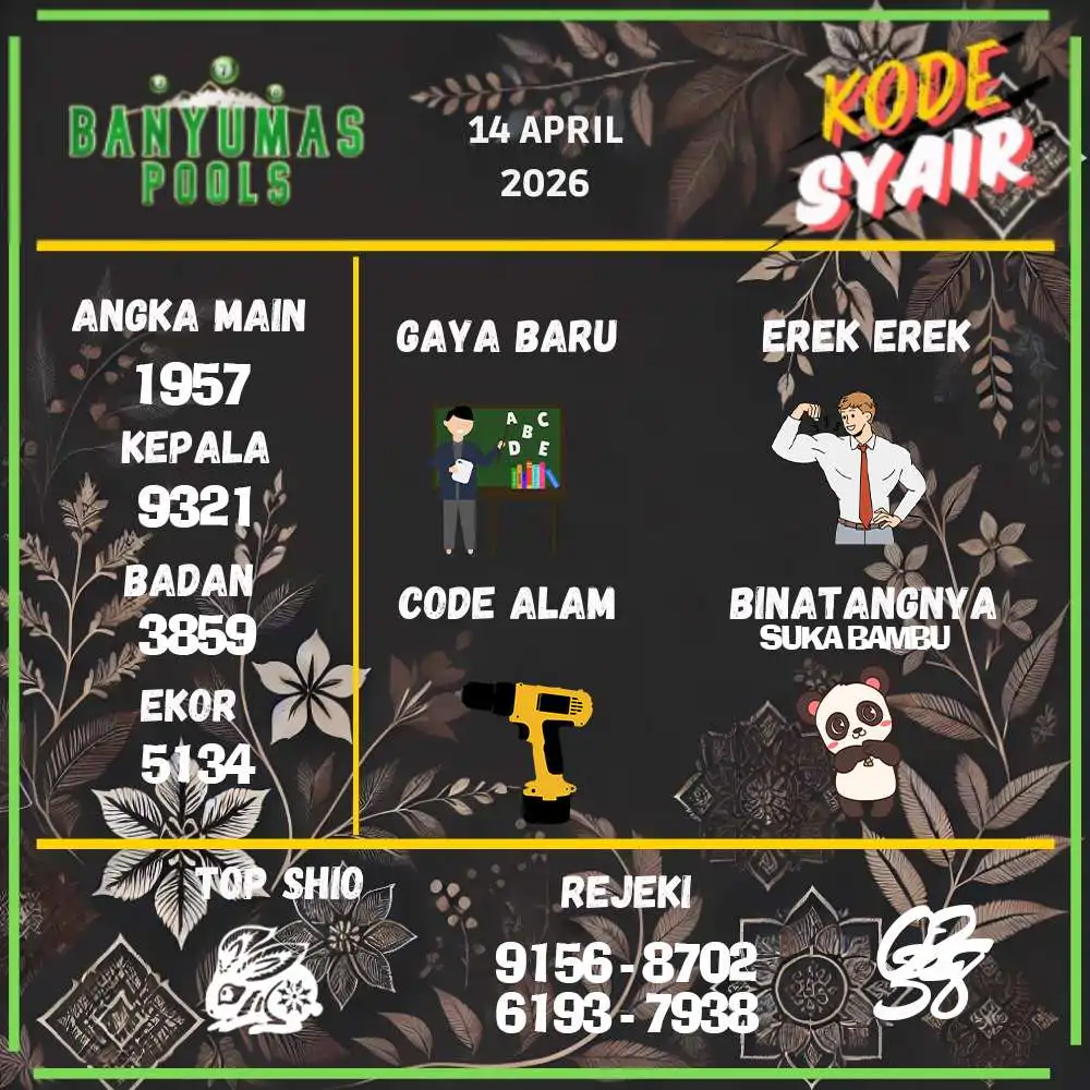 Kode Syair Banyumas Pools April 2026