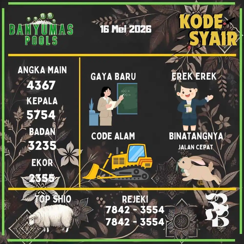 Kode Syair Banyumas Pools Mei 2026