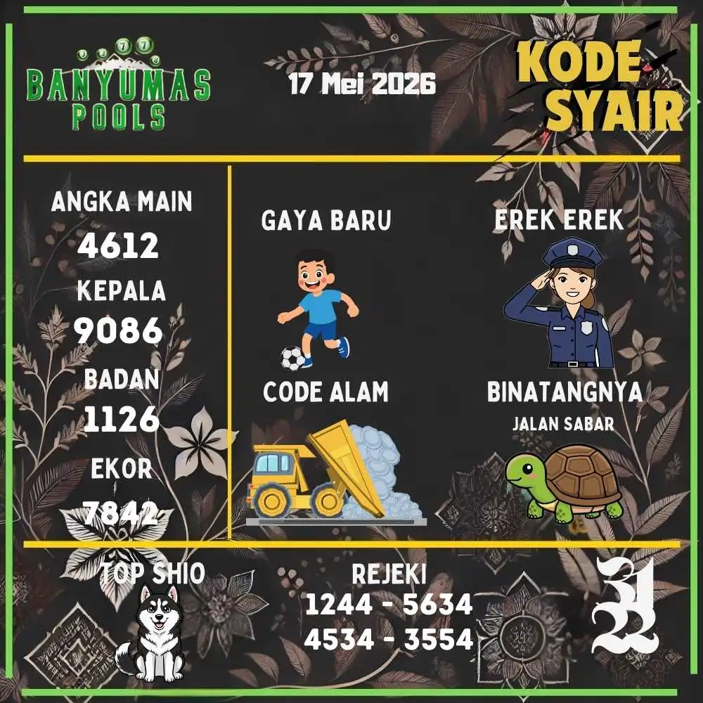 Kode Syair Banyumas Pools Mei 2026