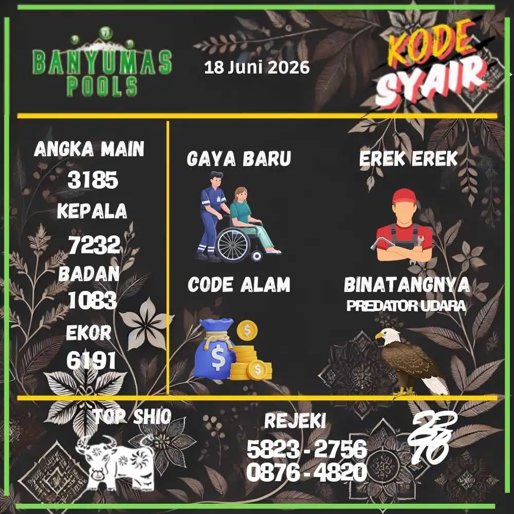 Kode Syair Banyumas Pools Juni 2026