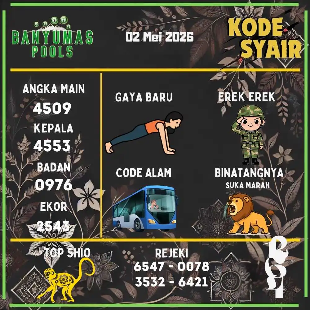 Kode Syair Banyumas Pools Mei 2026