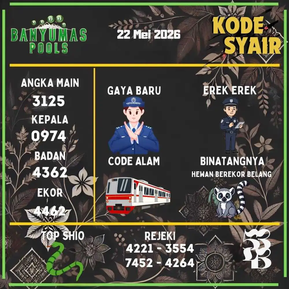 Kode Syair Banyumas Pools Mei 2026