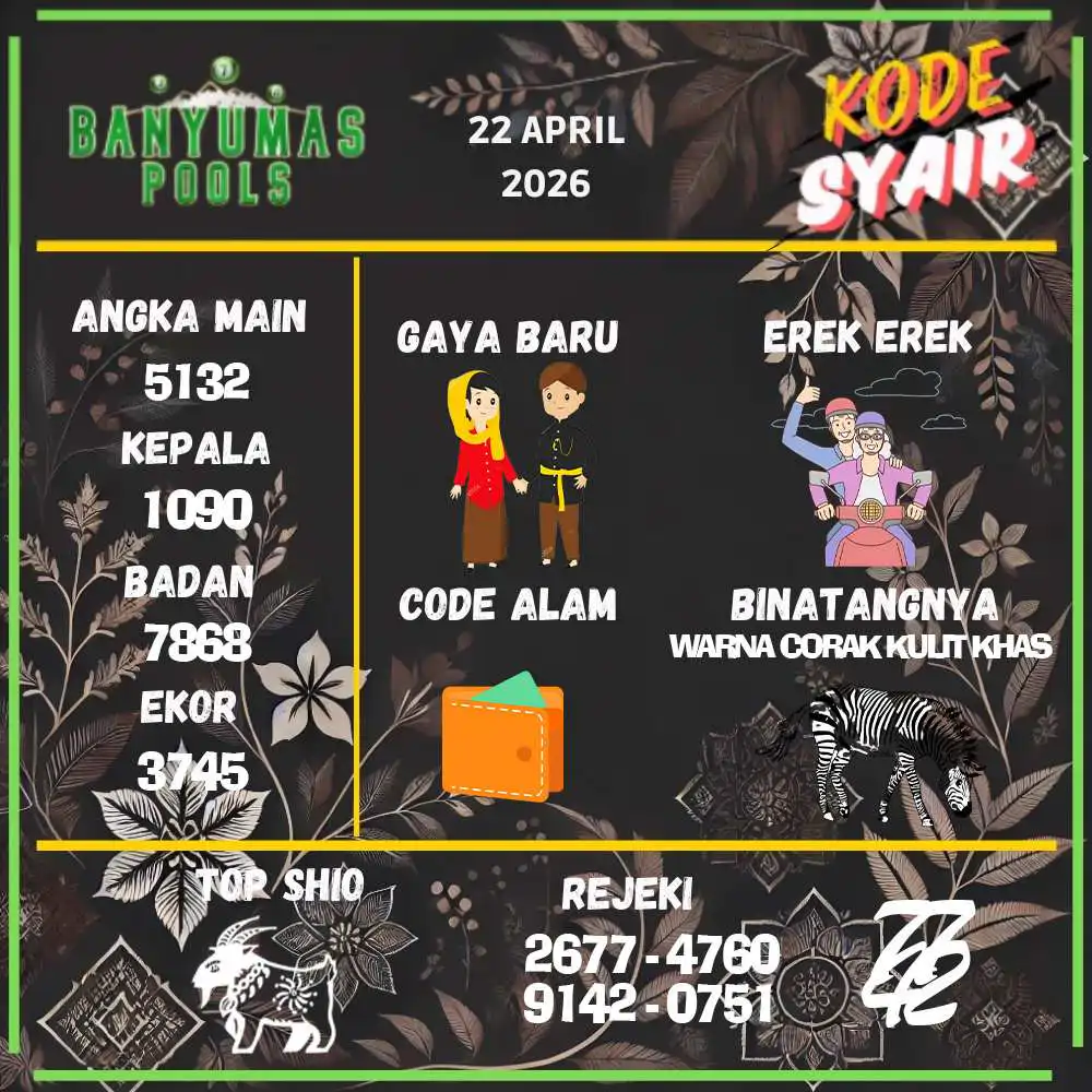 Kode Syair Banyumas Pools April 2026