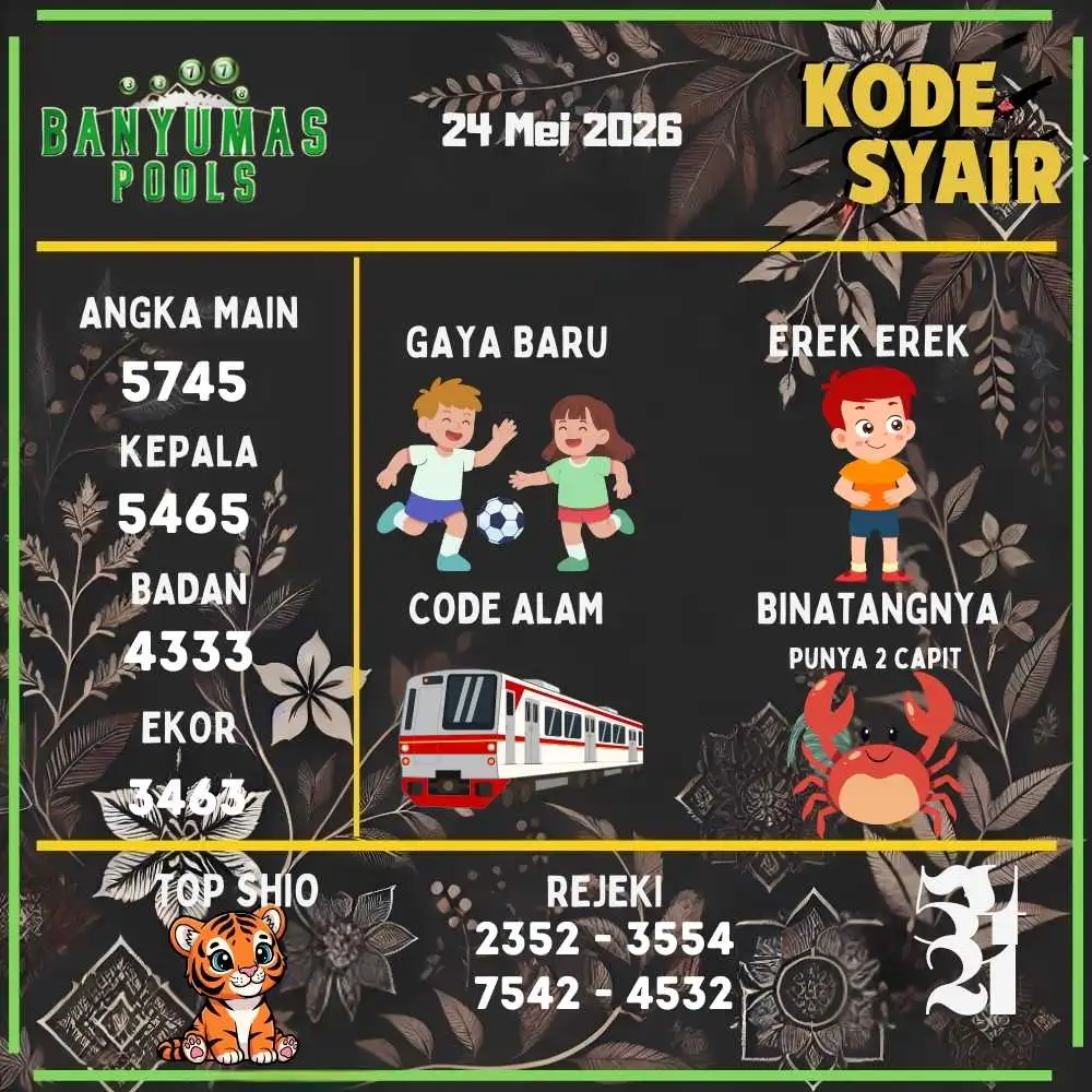 Kode Syair Banyumas Pools Mei 2026