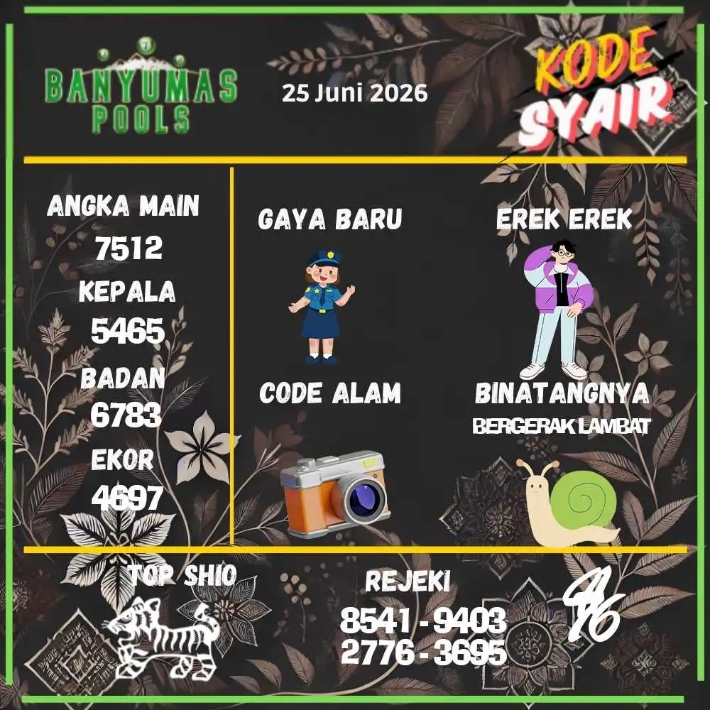 Kode Syair Banyumas Pools Juni 2026
