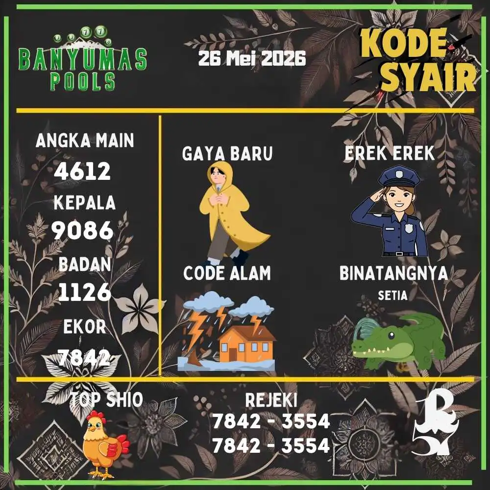 Kode Syair Banyumas Pools Mei 2026