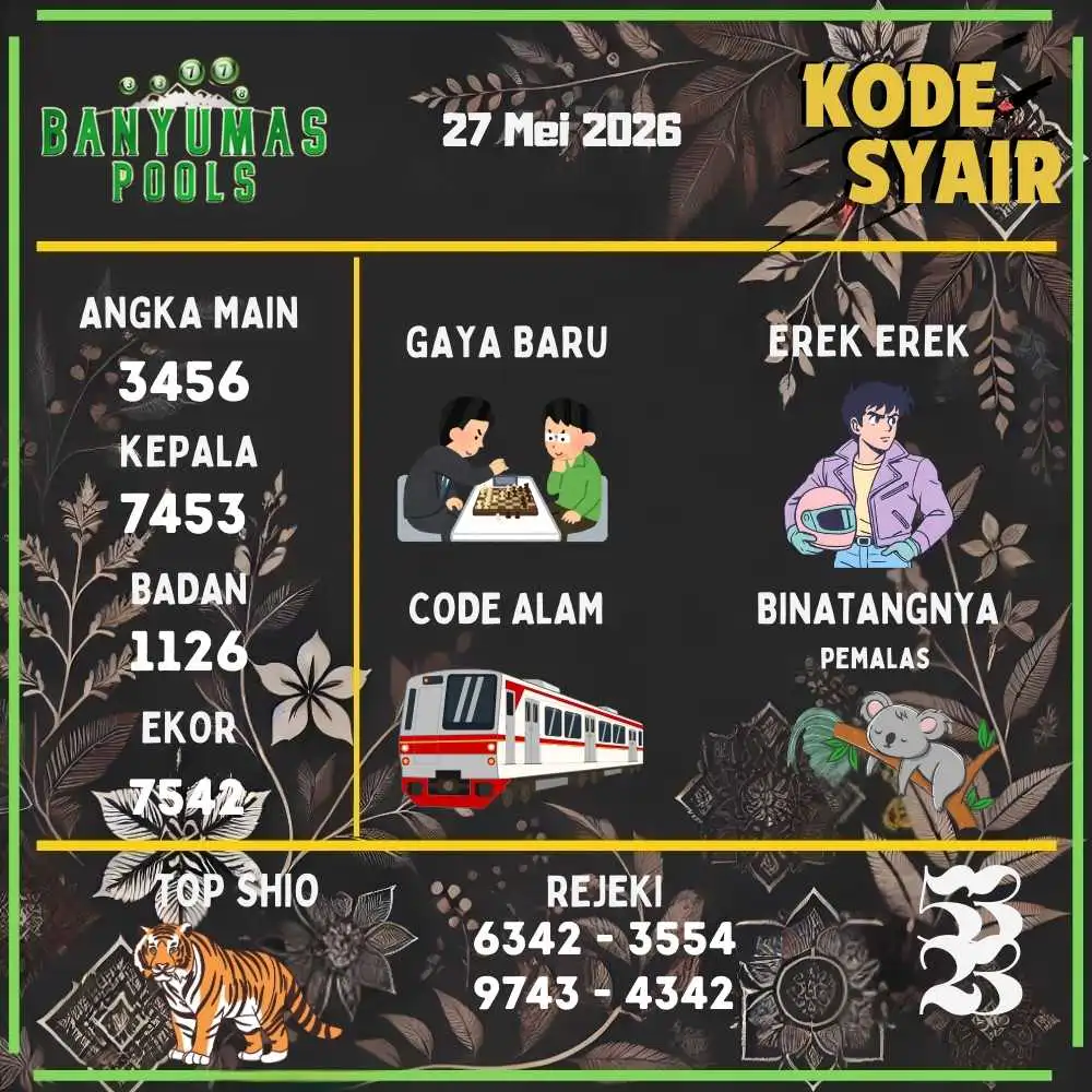 Kode Syair Banyumas Pools Mei 2026