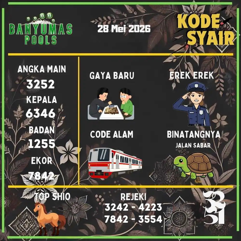 Kode Syair Banyumas Pools Mei 2026