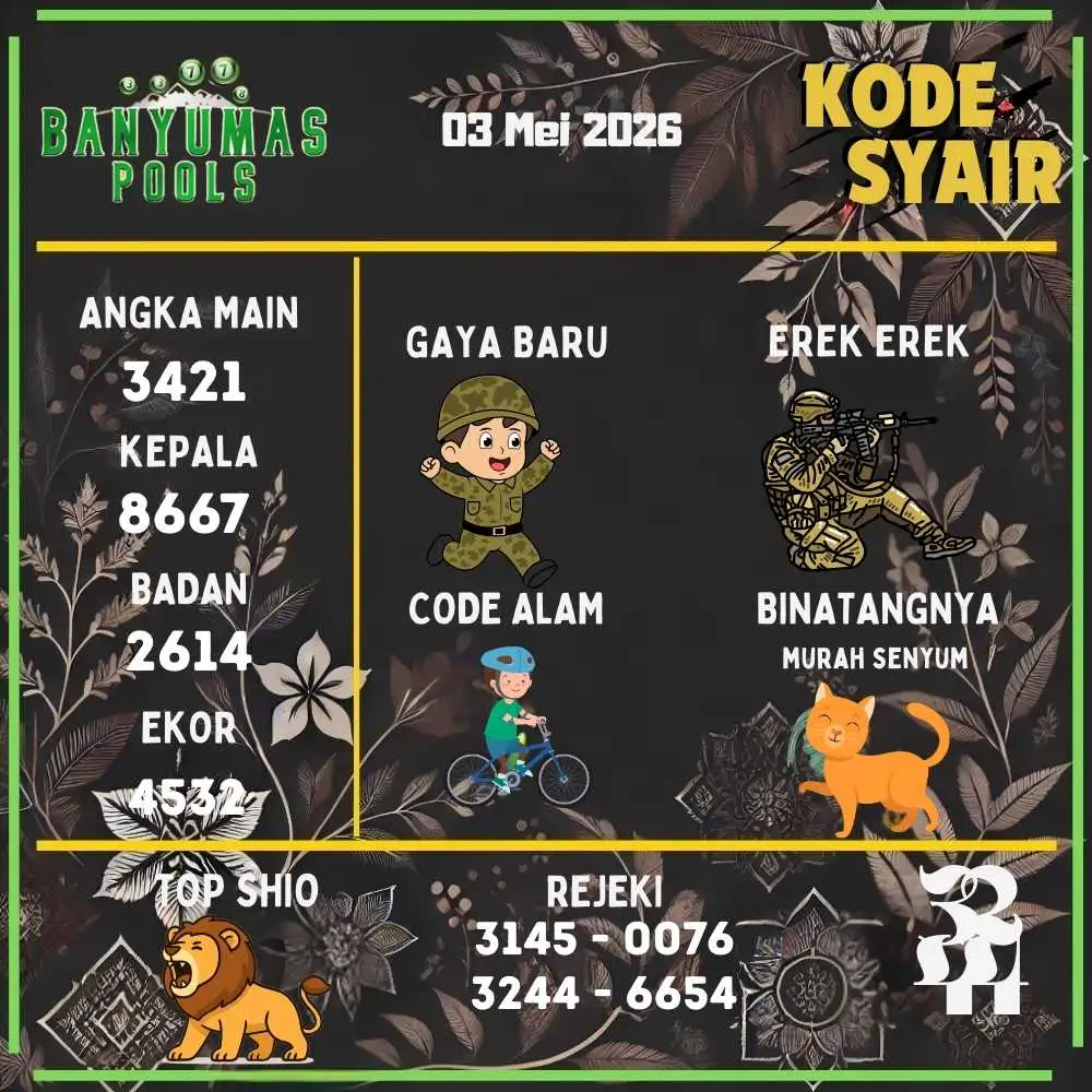 Kode Syair Banyumas Pools Mei 2026