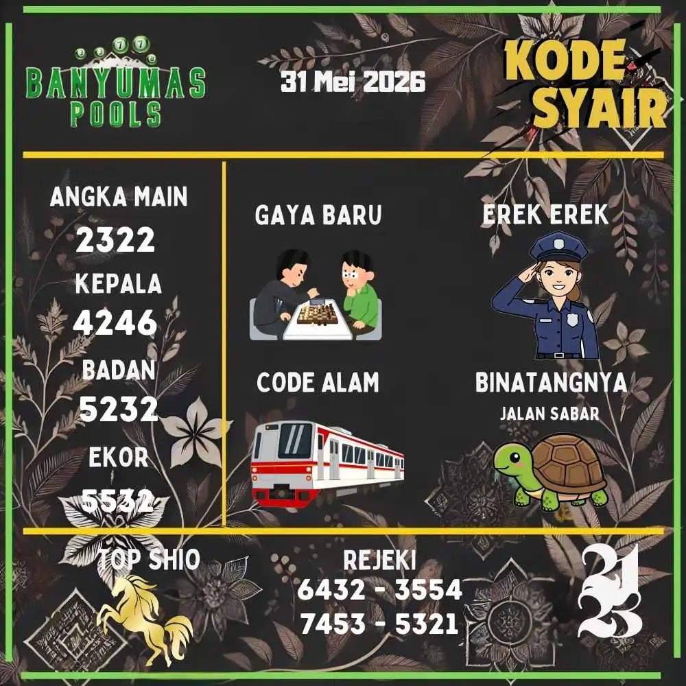 Kode Syair Banyumas Pools Mei 2026
