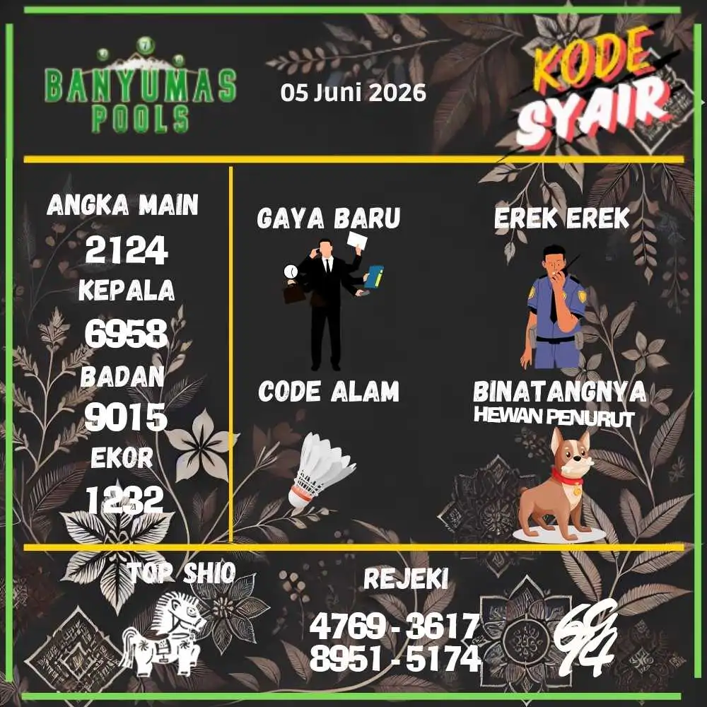 Kode Syair Banyumas Pools Juni 2026