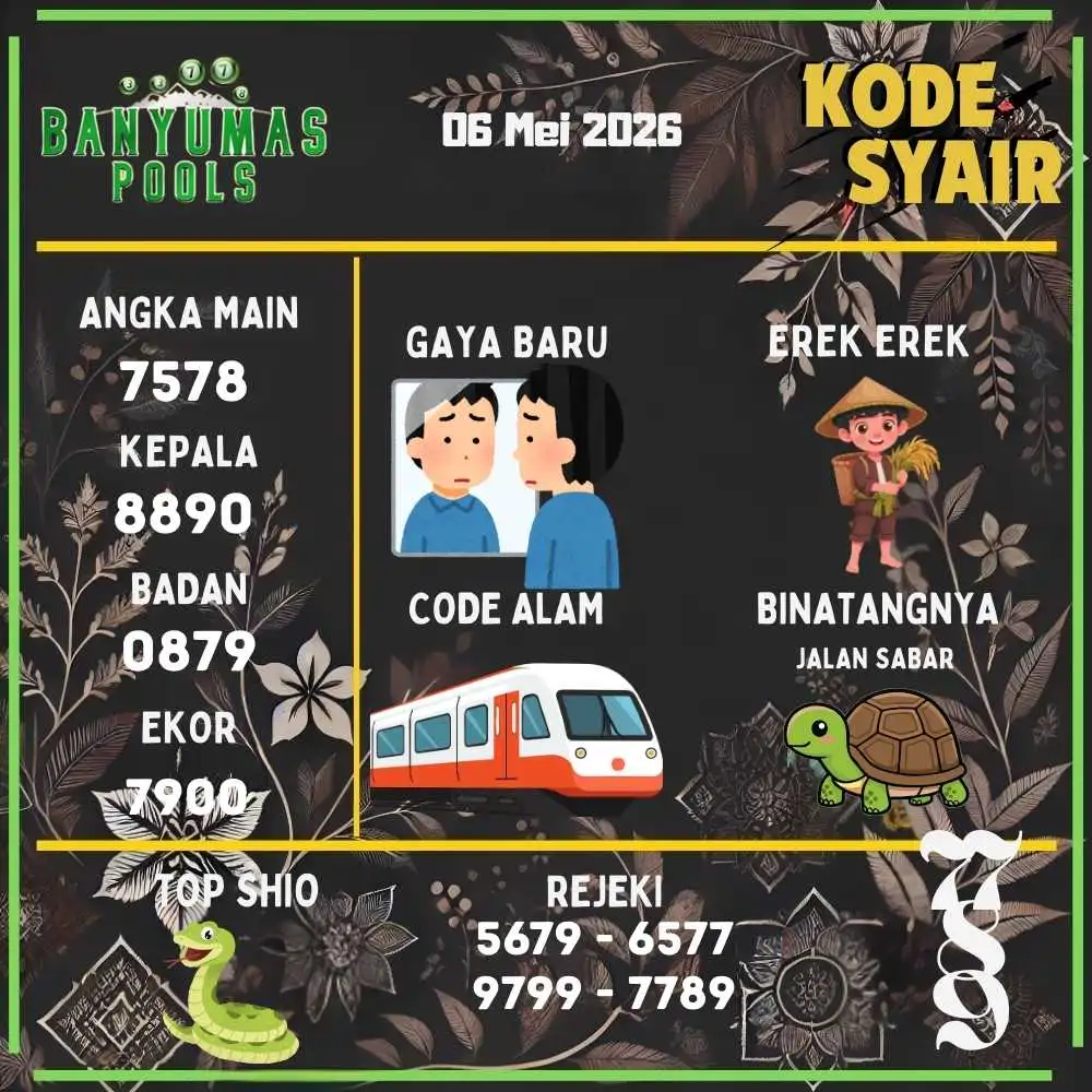 Kode Syair Banyumas Pools Mei 2026