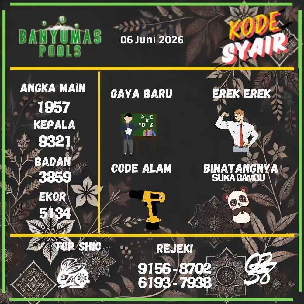 Kode Syair Banyumas Pools Juni 2026
