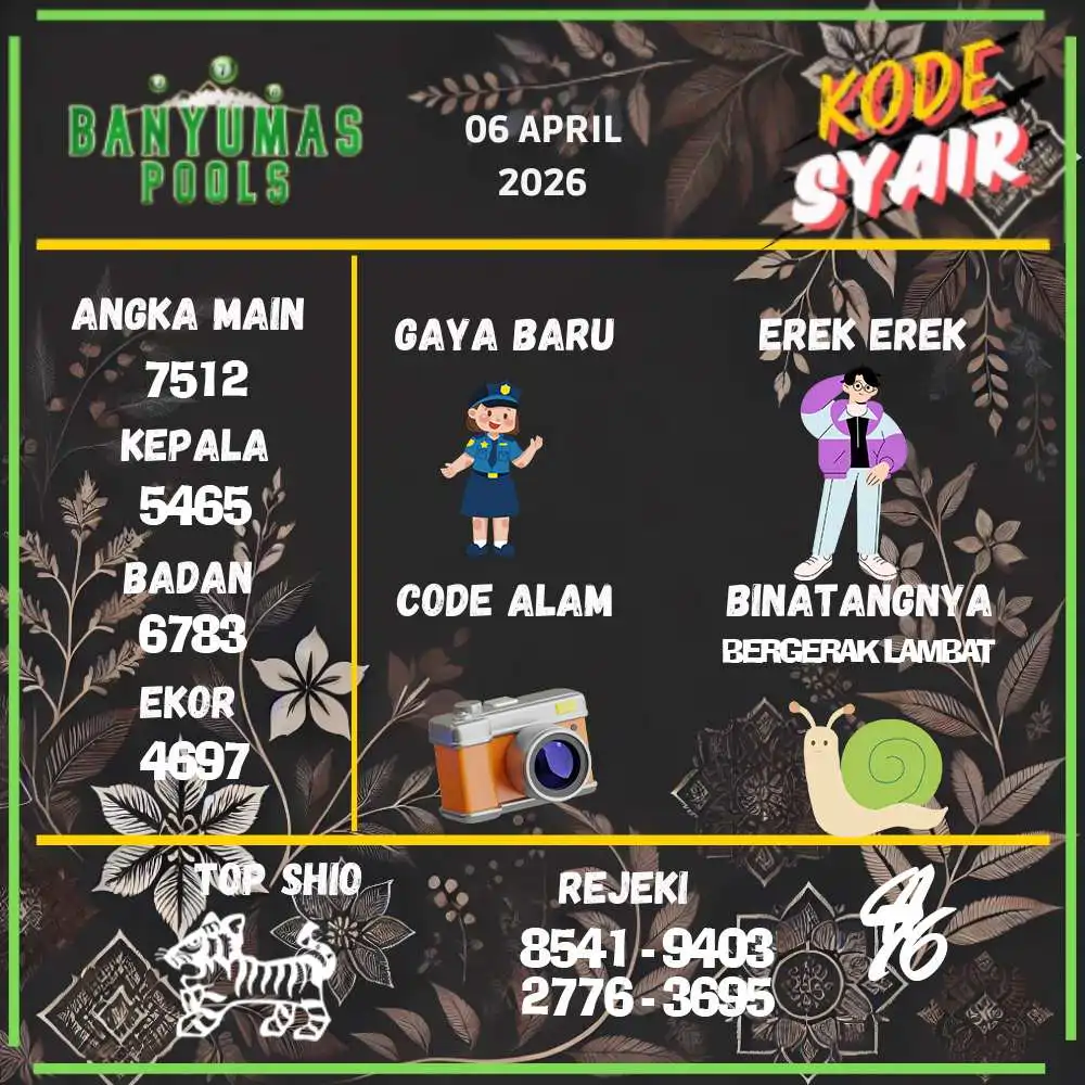 Kode Syair Banyumas Pools April 2026