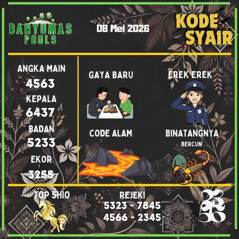 Kode Syair Banyumas Pools Mei 2026