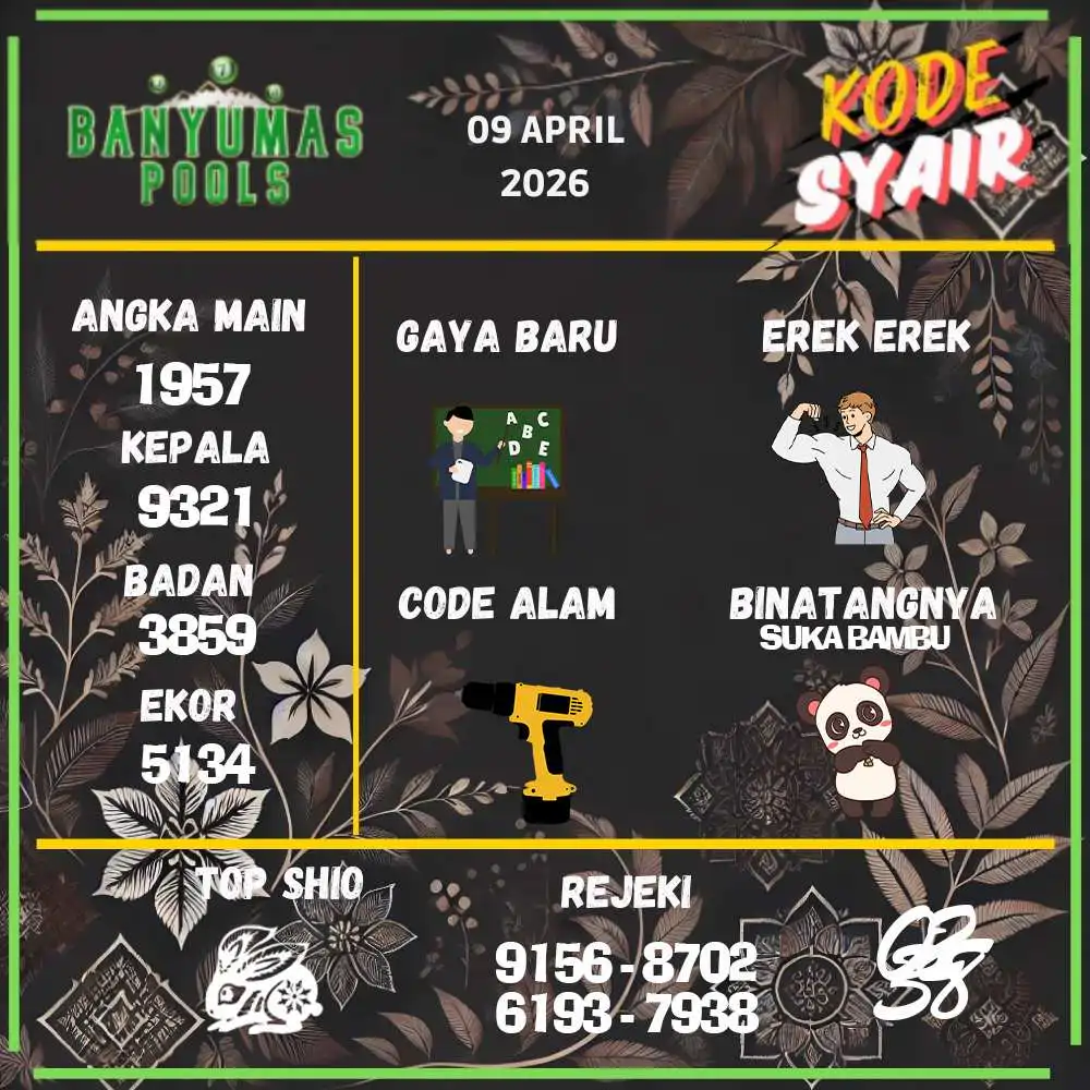 Kode Syair Banyumas Pools April 2026