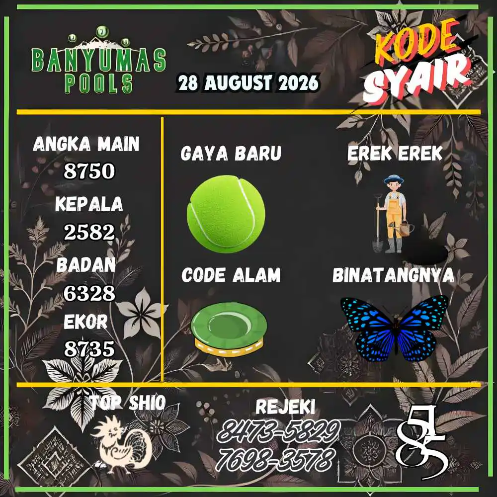 Kode Syair Banyumas Pools Agustus 2026