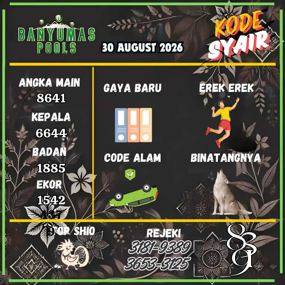 Kode Syair Banyumas Pools Agustus 2026